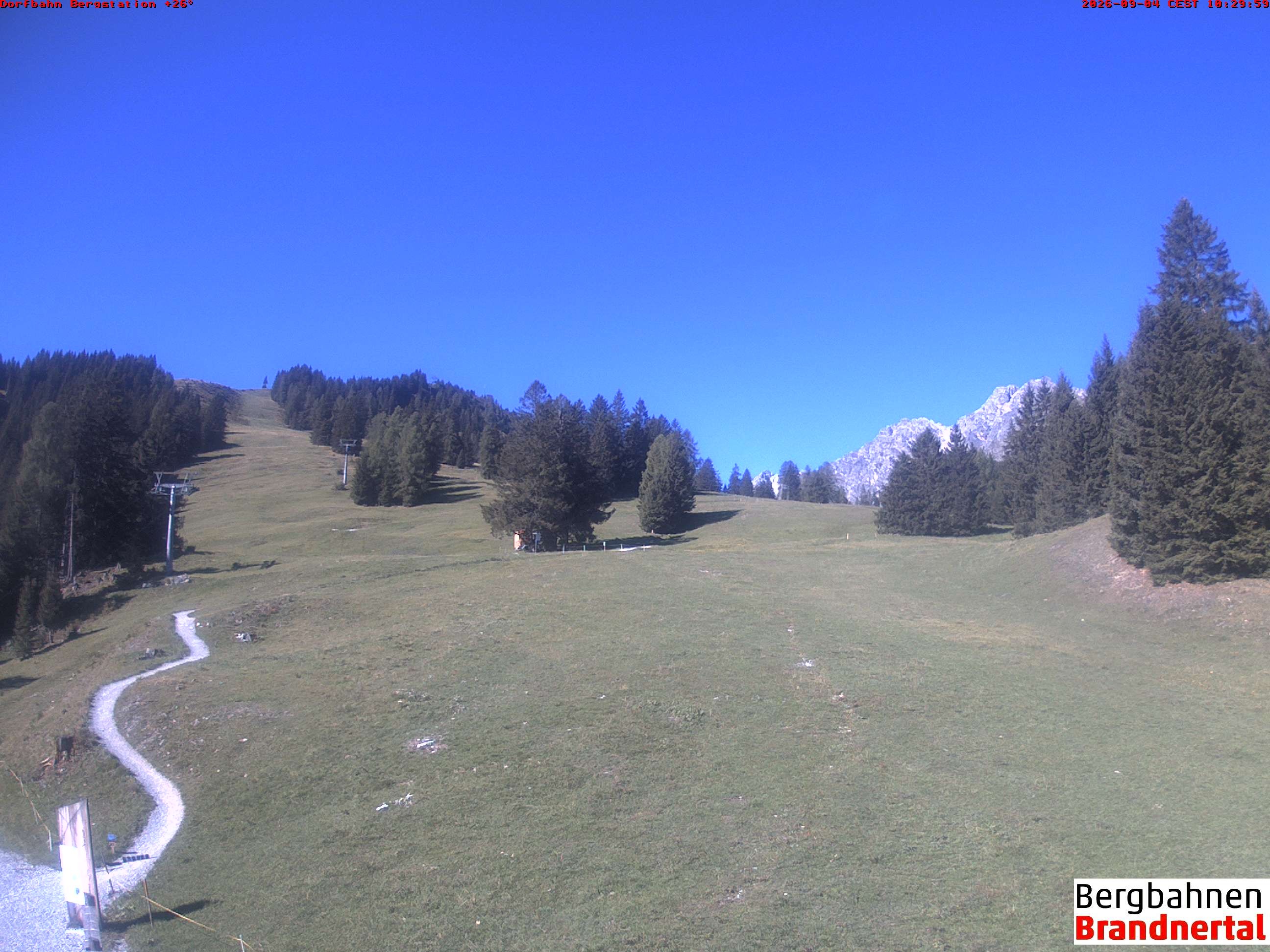 Archiv Foto Webcam Bergstation Dorfbahn, Brandnertal in Vorarlberg
