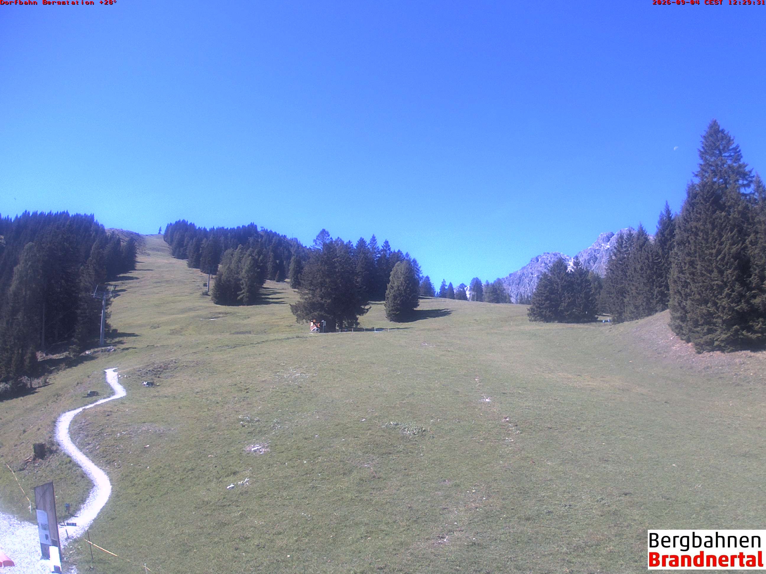 Archiv Foto Webcam Bergstation Dorfbahn, Brandnertal in Vorarlberg