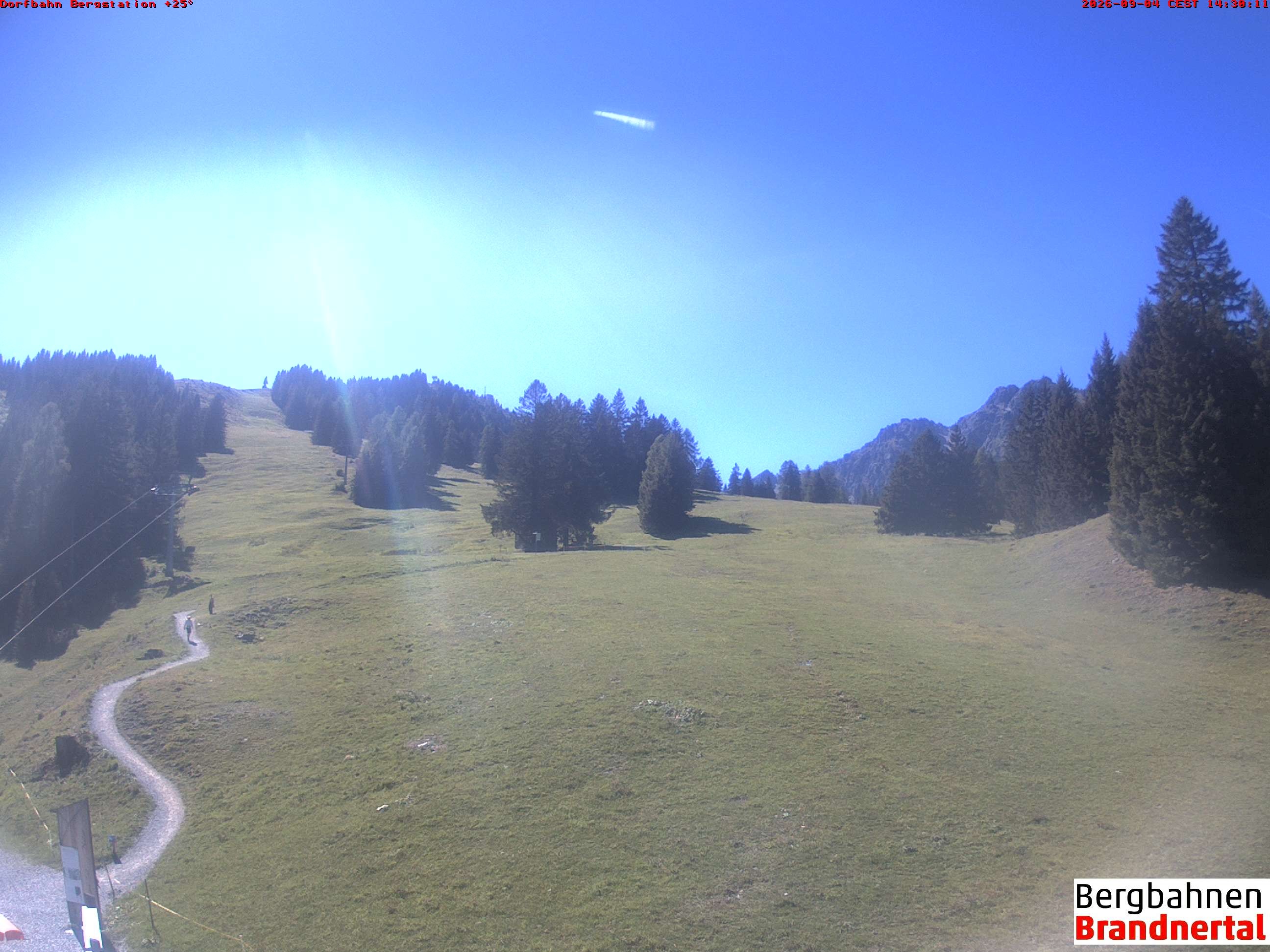 Archiv Foto Webcam Bergstation Dorfbahn, Brandnertal in Vorarlberg