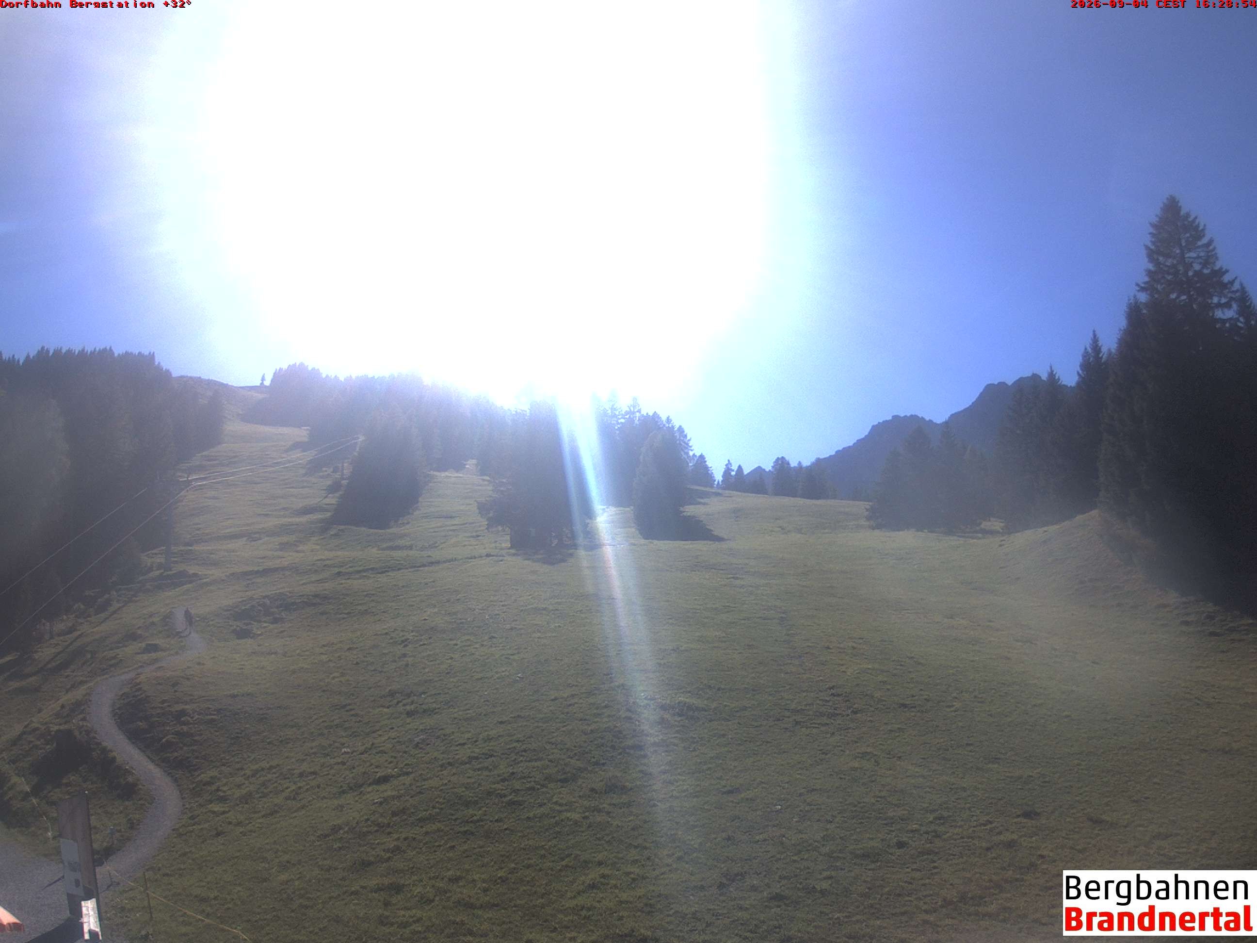 Archiv Foto Webcam Bergstation Dorfbahn, Brandnertal in Vorarlberg