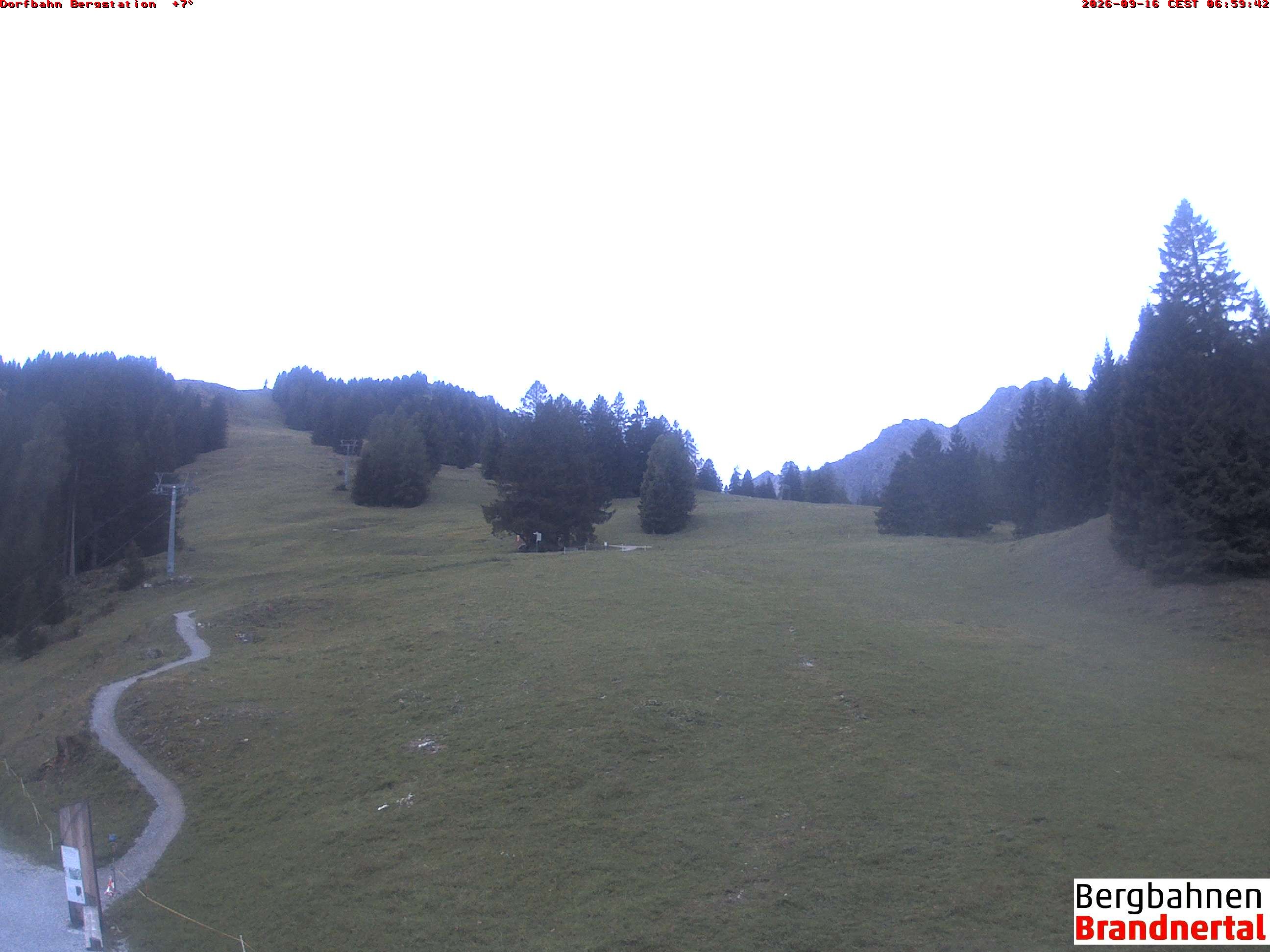Archiv Foto Webcam Bergstation Dorfbahn, Brandnertal in Vorarlberg
