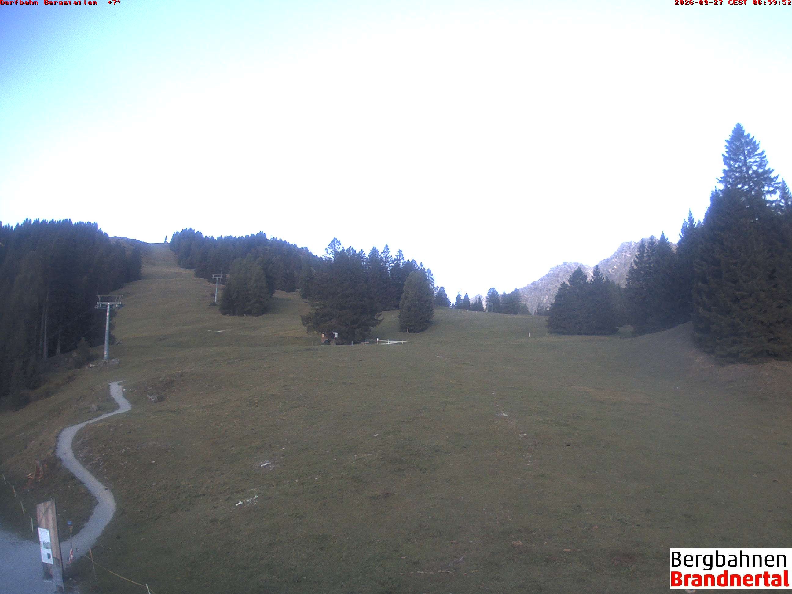 Archiv Foto Webcam Bergstation Dorfbahn, Brandnertal in Vorarlberg