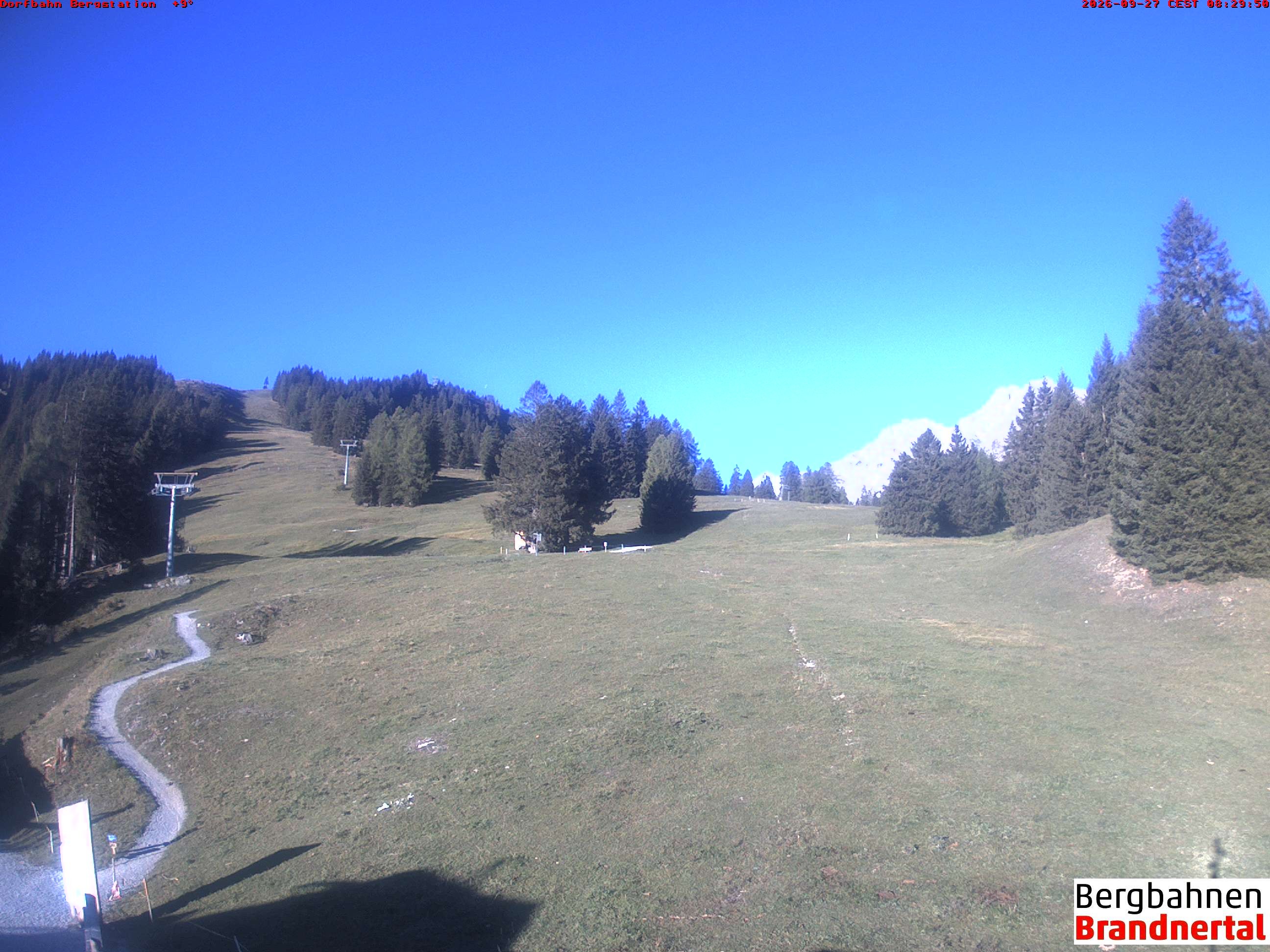 Archiv Foto Webcam Bergstation Dorfbahn, Brandnertal in Vorarlberg