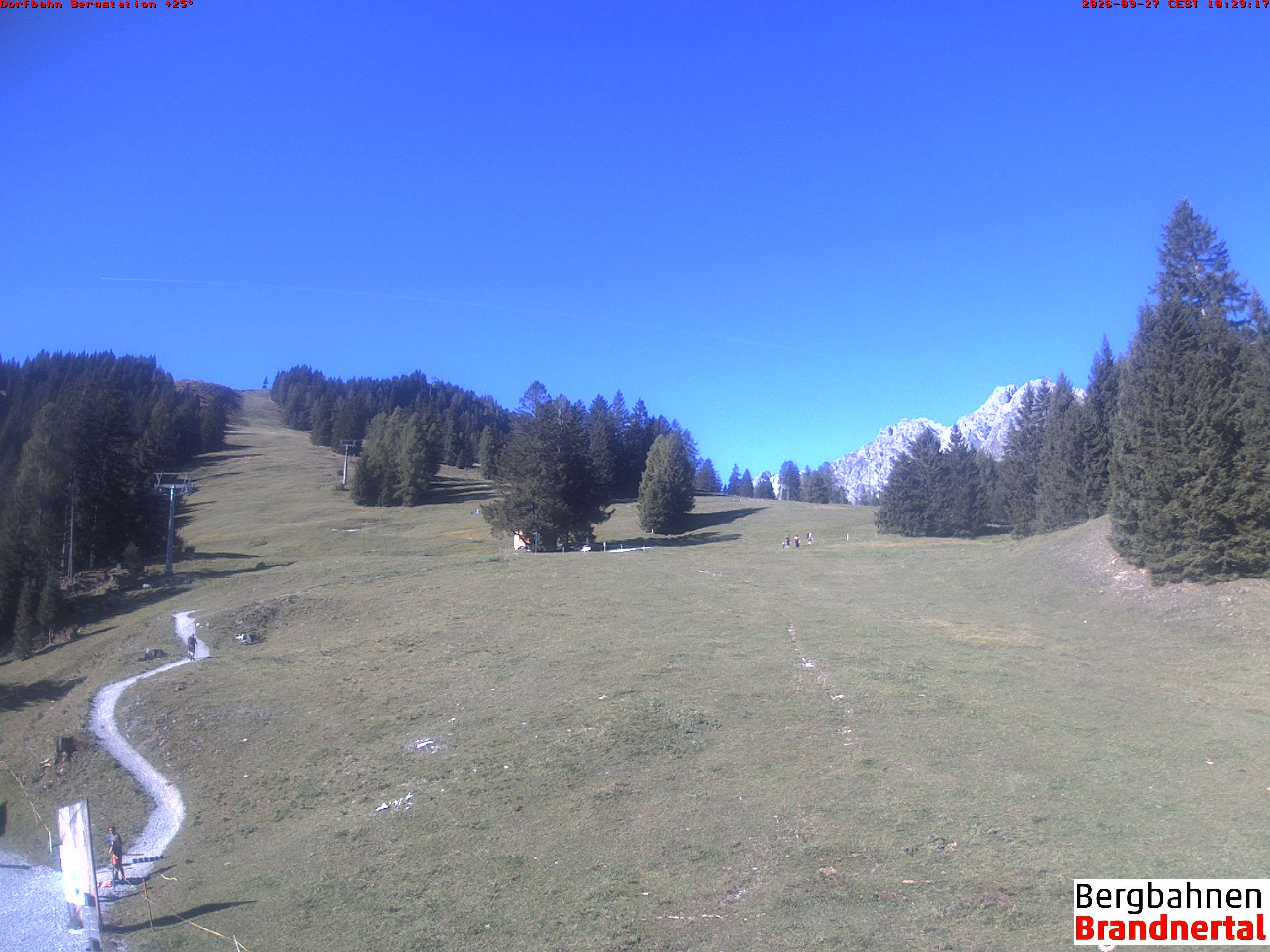 Archiv Foto Webcam Bergstation Dorfbahn, Brandnertal in Vorarlberg