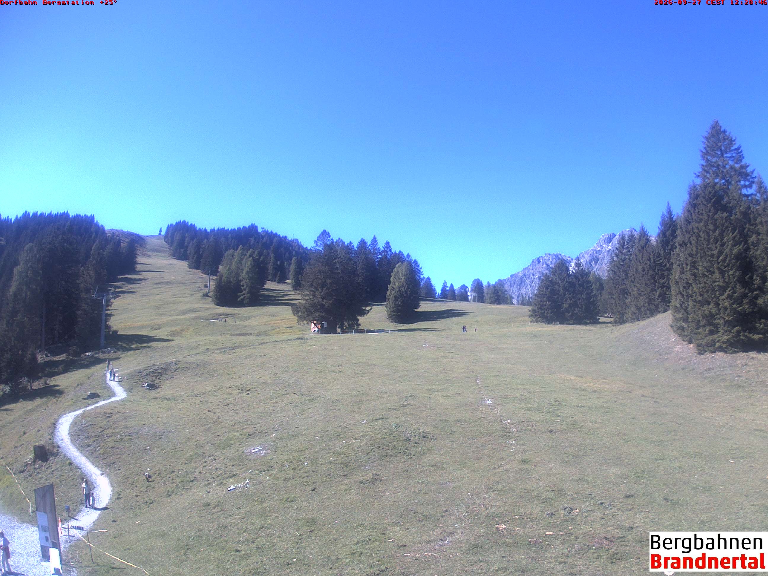 Archiv Foto Webcam Bergstation Dorfbahn, Brandnertal in Vorarlberg