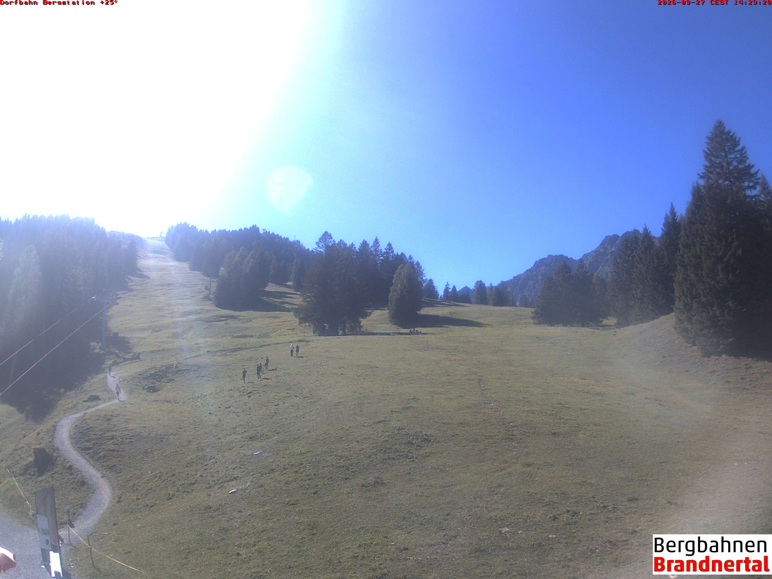 Archiv Foto Webcam Bergstation Dorfbahn, Brandnertal in Vorarlberg