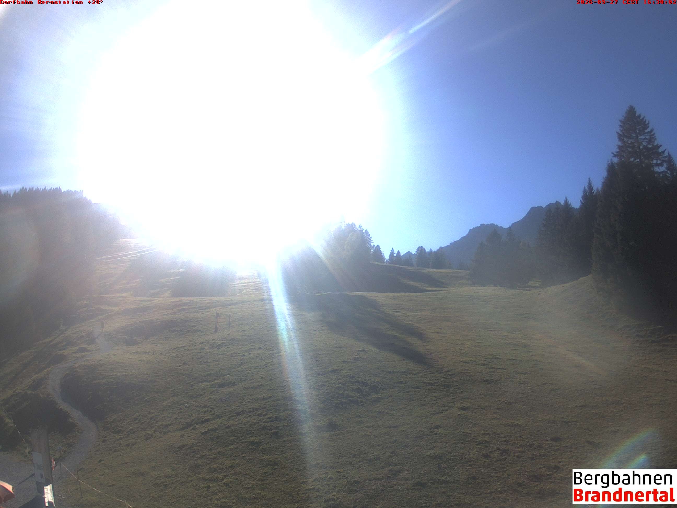 Archiv Foto Webcam Bergstation Dorfbahn, Brandnertal in Vorarlberg