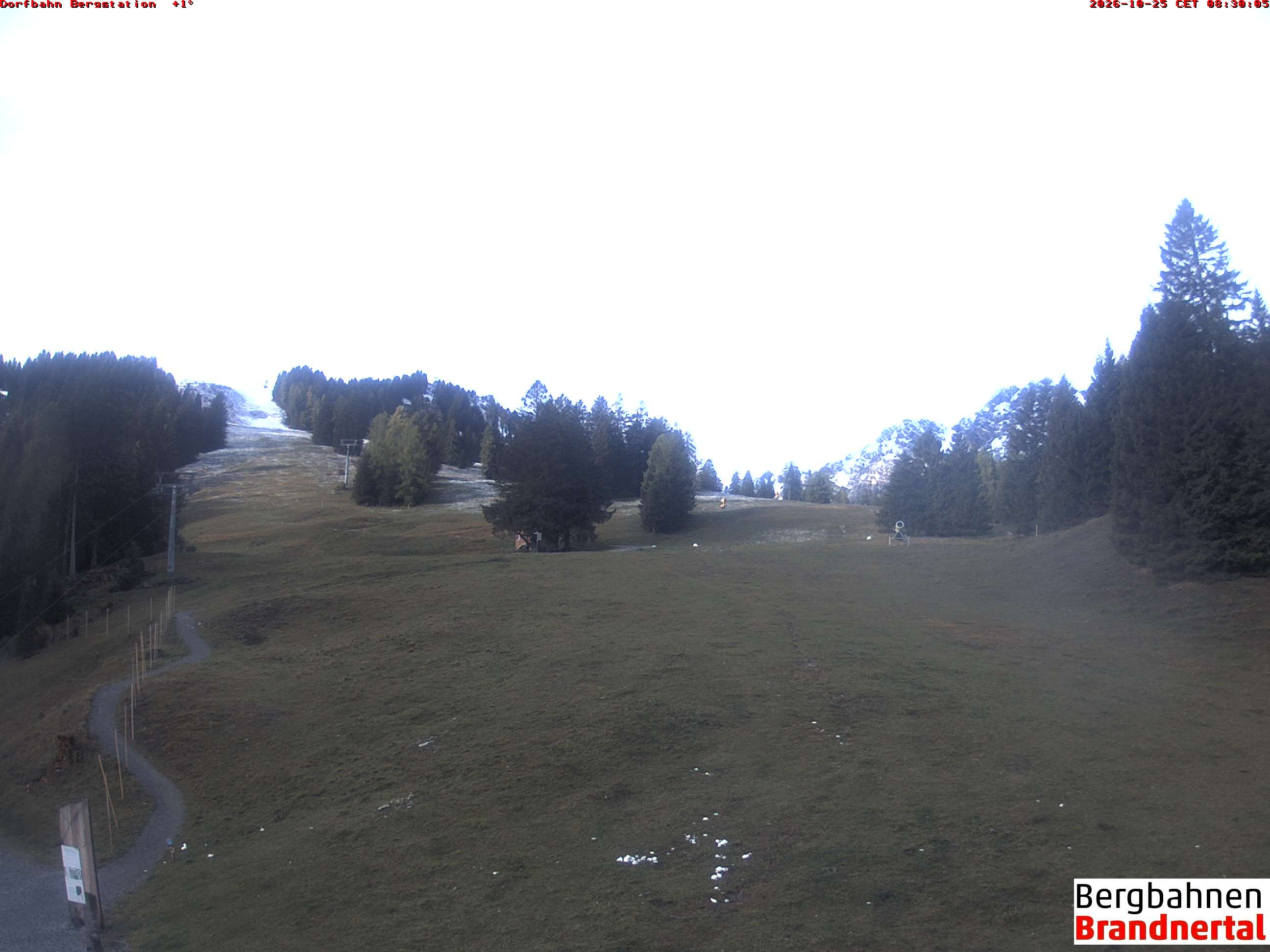 Archiv Foto Webcam Bergstation Dorfbahn, Brandnertal in Vorarlberg