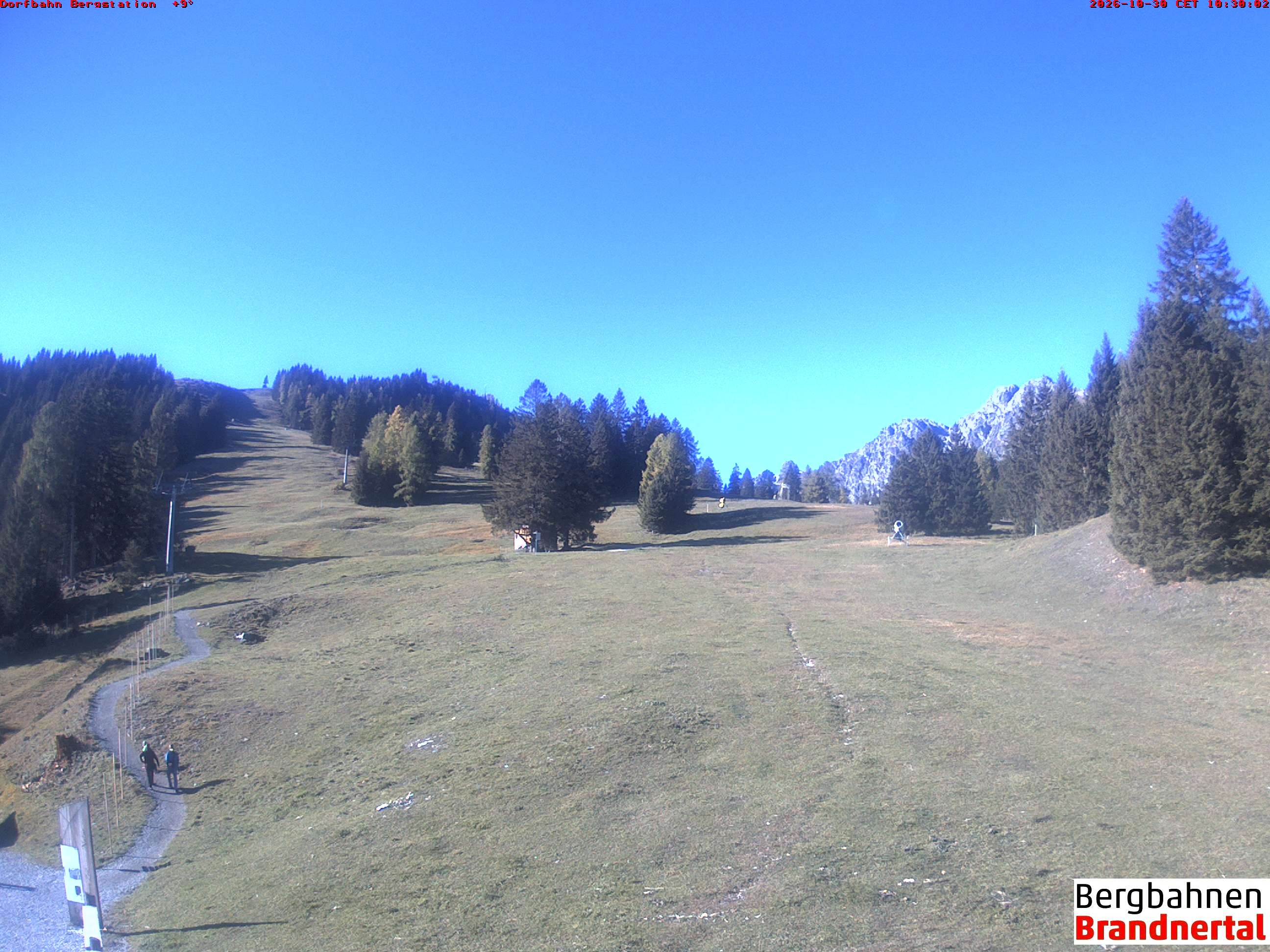 Archiv Foto Webcam Bergstation Dorfbahn, Brandnertal in Vorarlberg