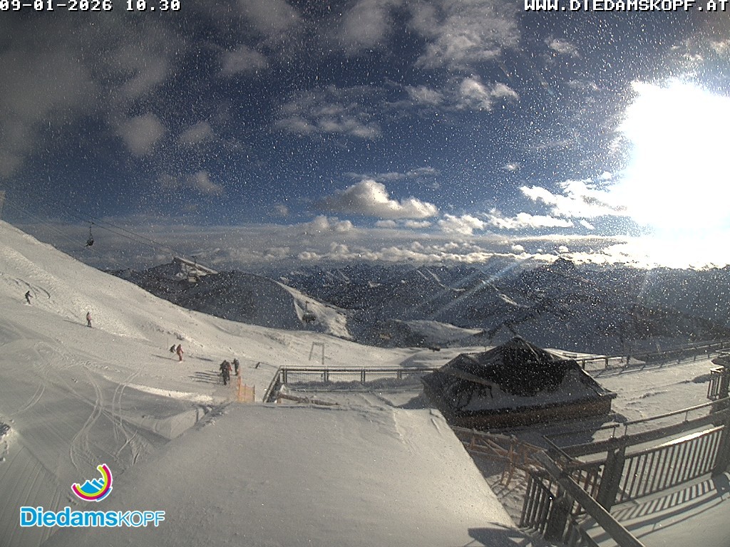 Archiv Foto Webcam Bergstation Diedamskopf, Vorarlberg
