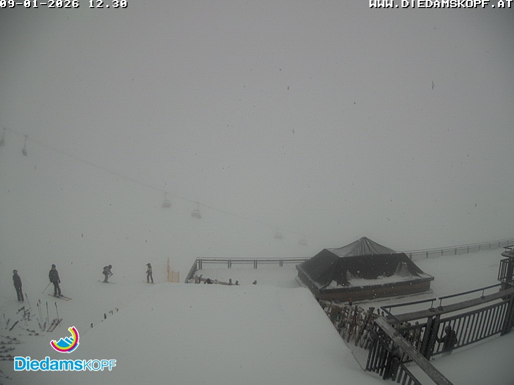 Archiv Foto Webcam Bergstation Diedamskopf, Vorarlberg