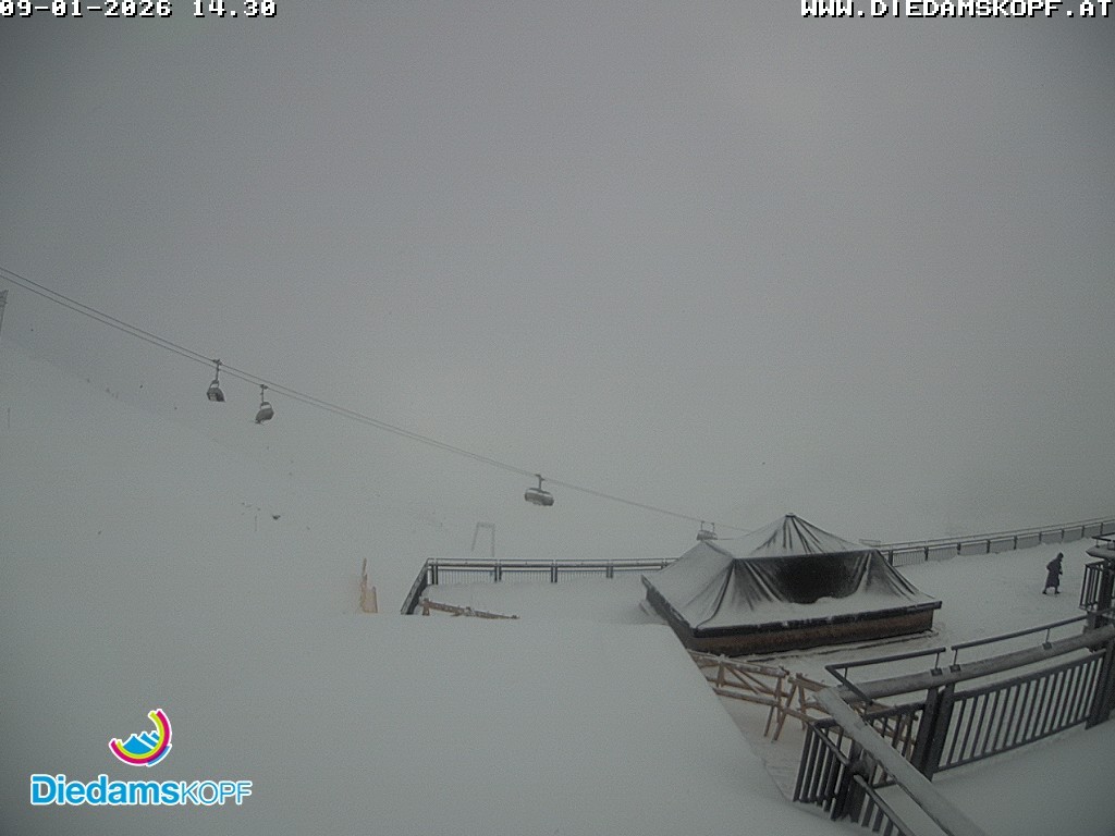 Archiv Foto Webcam Bergstation Diedamskopf, Vorarlberg