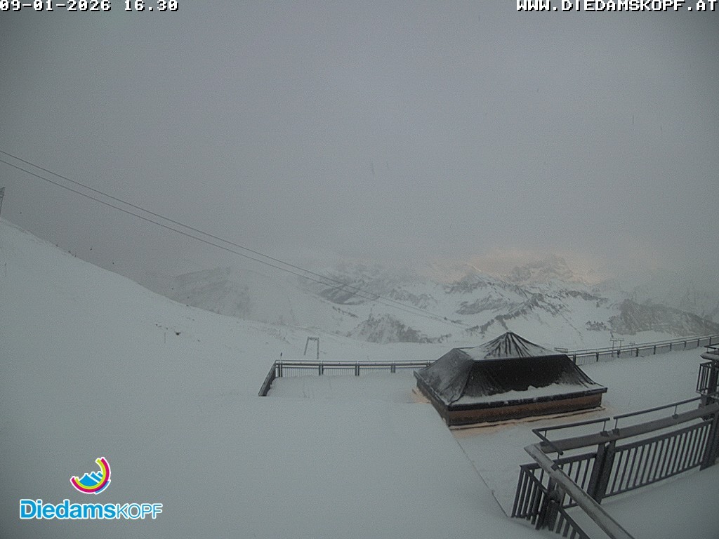 Archiv Foto Webcam Bergstation Diedamskopf, Vorarlberg