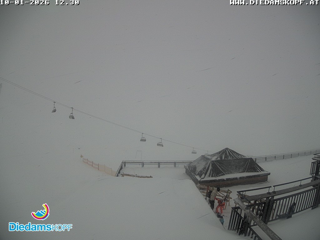 Archiv Foto Webcam Bergstation Diedamskopf, Vorarlberg