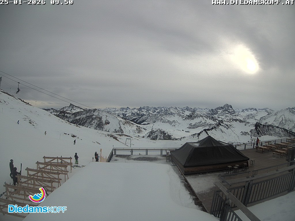 Archiv Foto Webcam Bergstation Diedamskopf, Vorarlberg