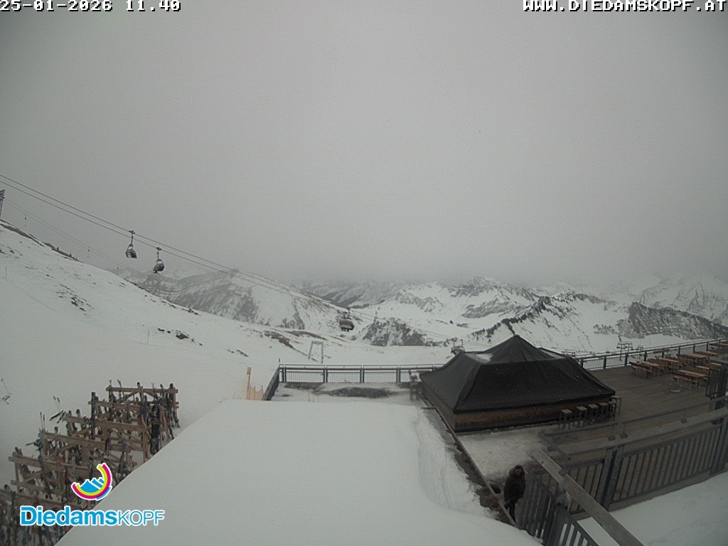 Archiv Foto Webcam Bergstation Diedamskopf, Vorarlberg