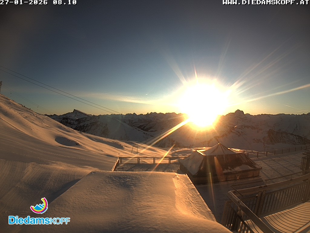 Archiv Foto Webcam Bergstation Diedamskopf, Vorarlberg