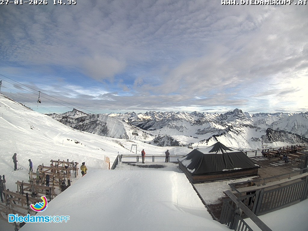 Archiv Foto Webcam Bergstation Diedamskopf, Vorarlberg