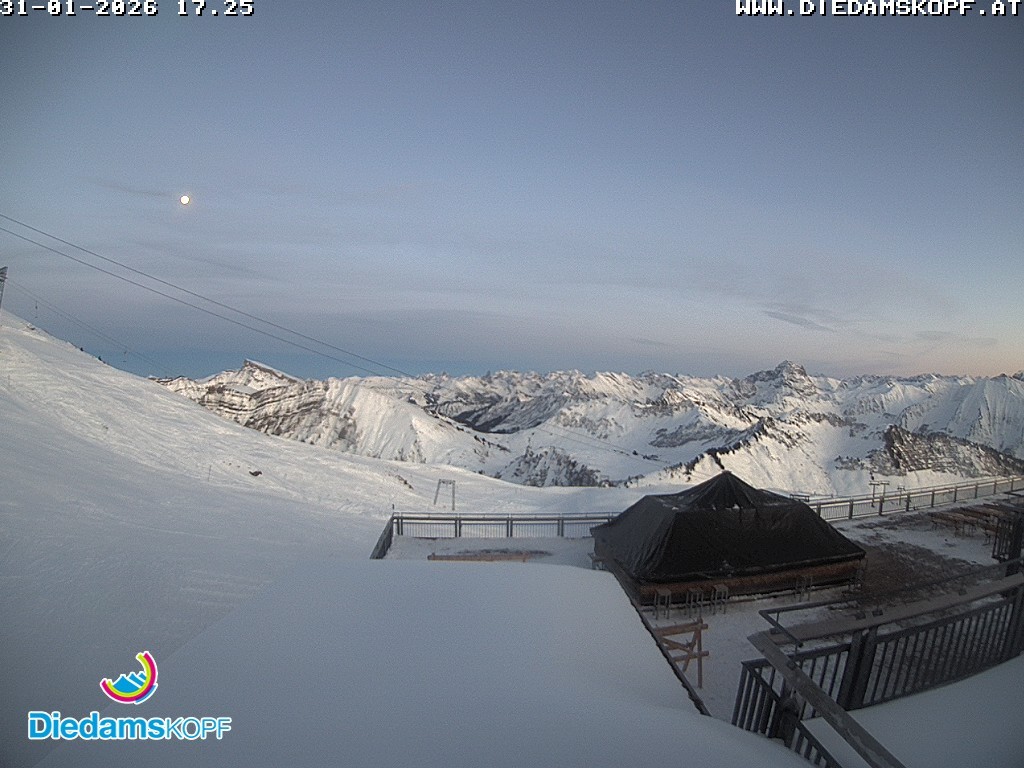Archiv Foto Webcam Bergstation Diedamskopf, Vorarlberg