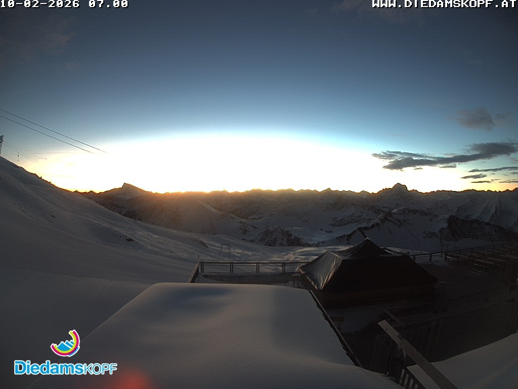 Archiv Foto Webcam Bergstation Diedamskopf, Vorarlberg