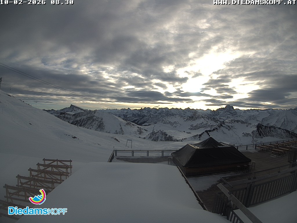Archiv Foto Webcam Bergstation Diedamskopf, Vorarlberg