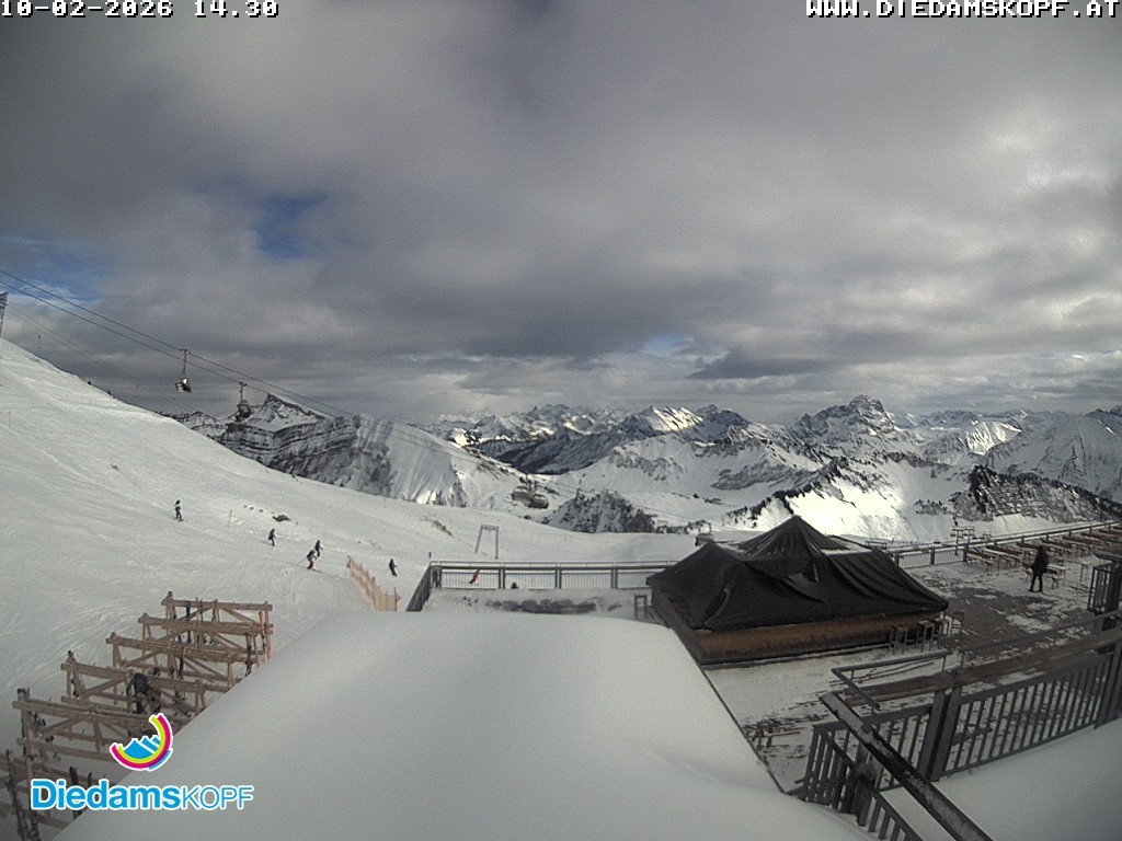 Archiv Foto Webcam Bergstation Diedamskopf, Vorarlberg