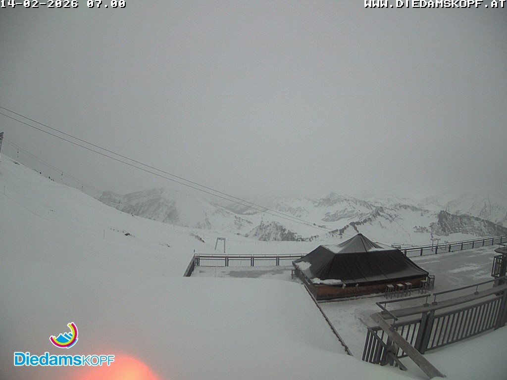 Archiv Foto Webcam Bergstation Diedamskopf, Vorarlberg