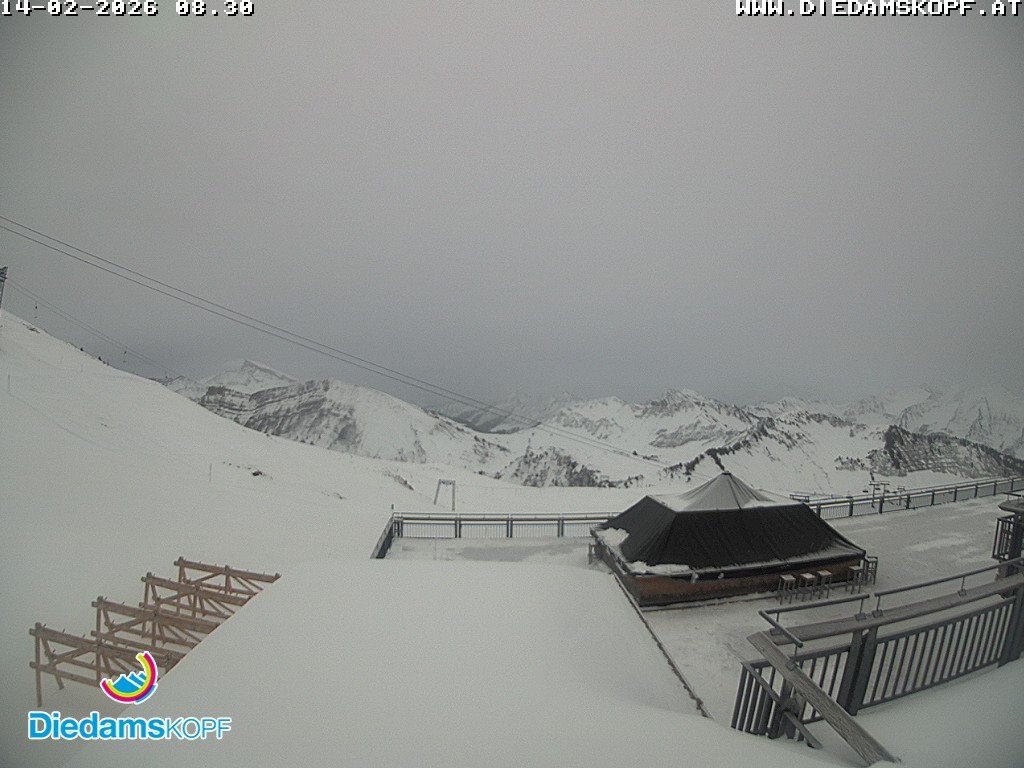 Archiv Foto Webcam Bergstation Diedamskopf, Vorarlberg
