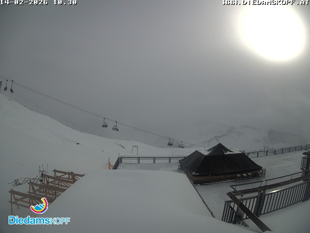 Archiv Foto Webcam Bergstation Diedamskopf, Vorarlberg
