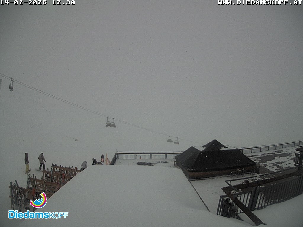Archiv Foto Webcam Bergstation Diedamskopf, Vorarlberg