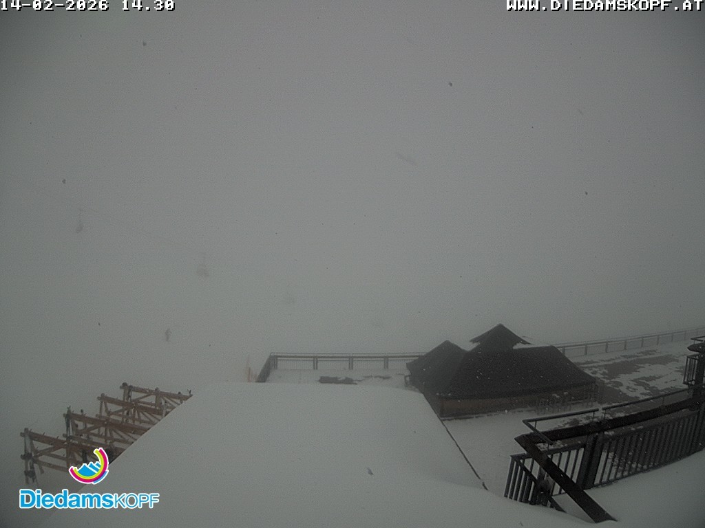 Archiv Foto Webcam Bergstation Diedamskopf, Vorarlberg