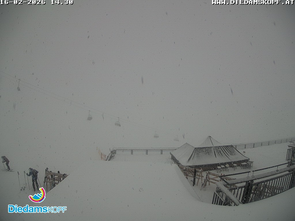 Archiv Foto Webcam Bergstation Diedamskopf, Vorarlberg