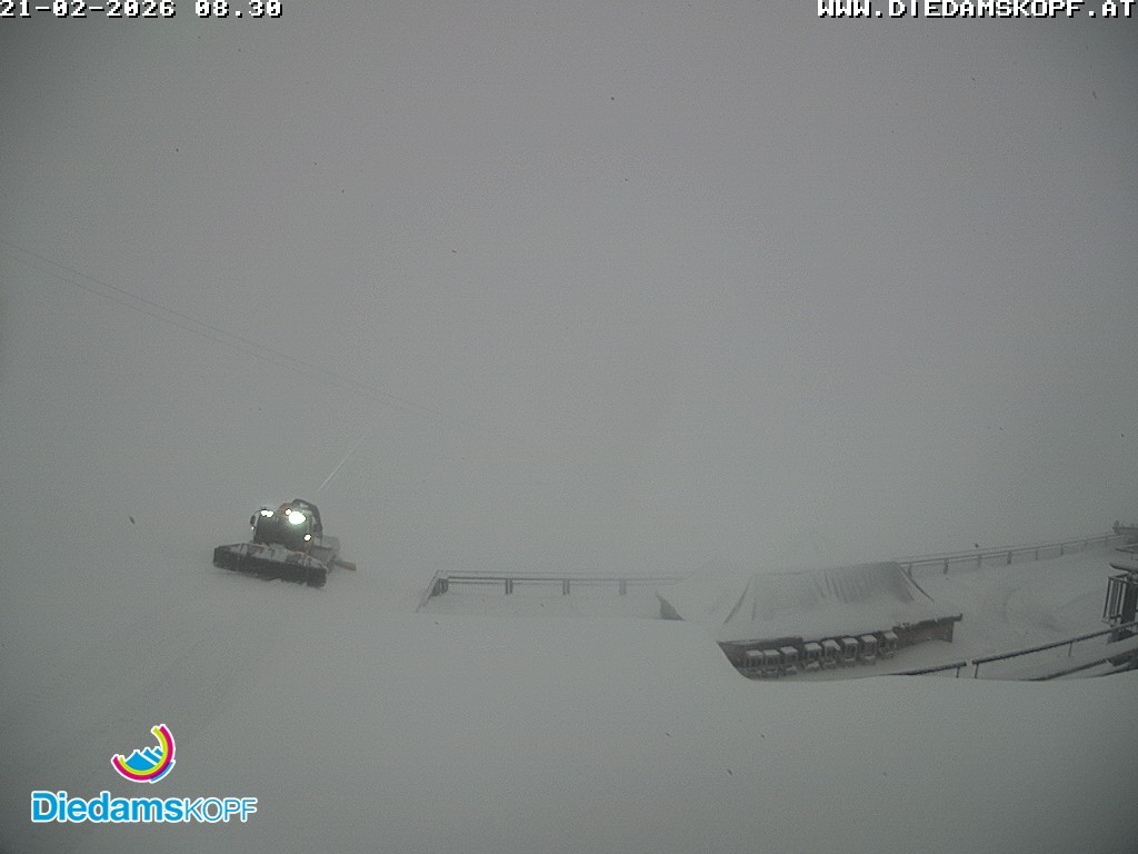 Archiv Foto Webcam Bergstation Diedamskopf, Vorarlberg