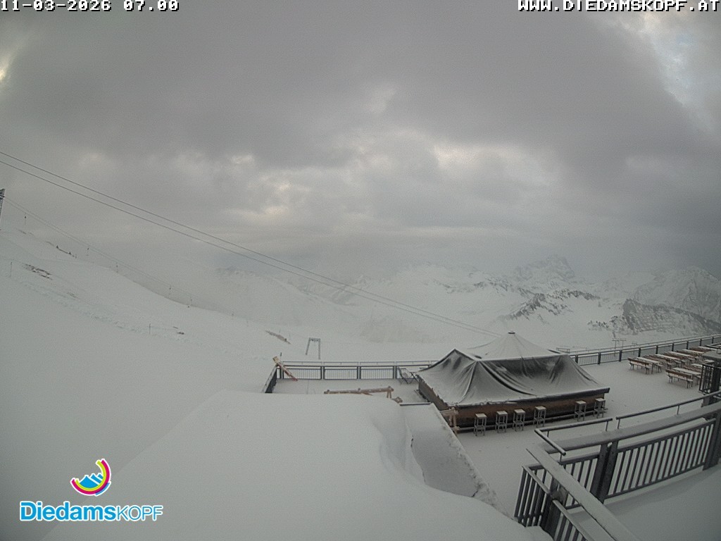Archiv Foto Webcam Bergstation Diedamskopf, Vorarlberg