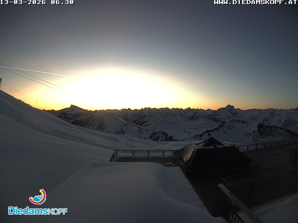 Archiv Foto Webcam Bergstation Diedamskopf, Vorarlberg