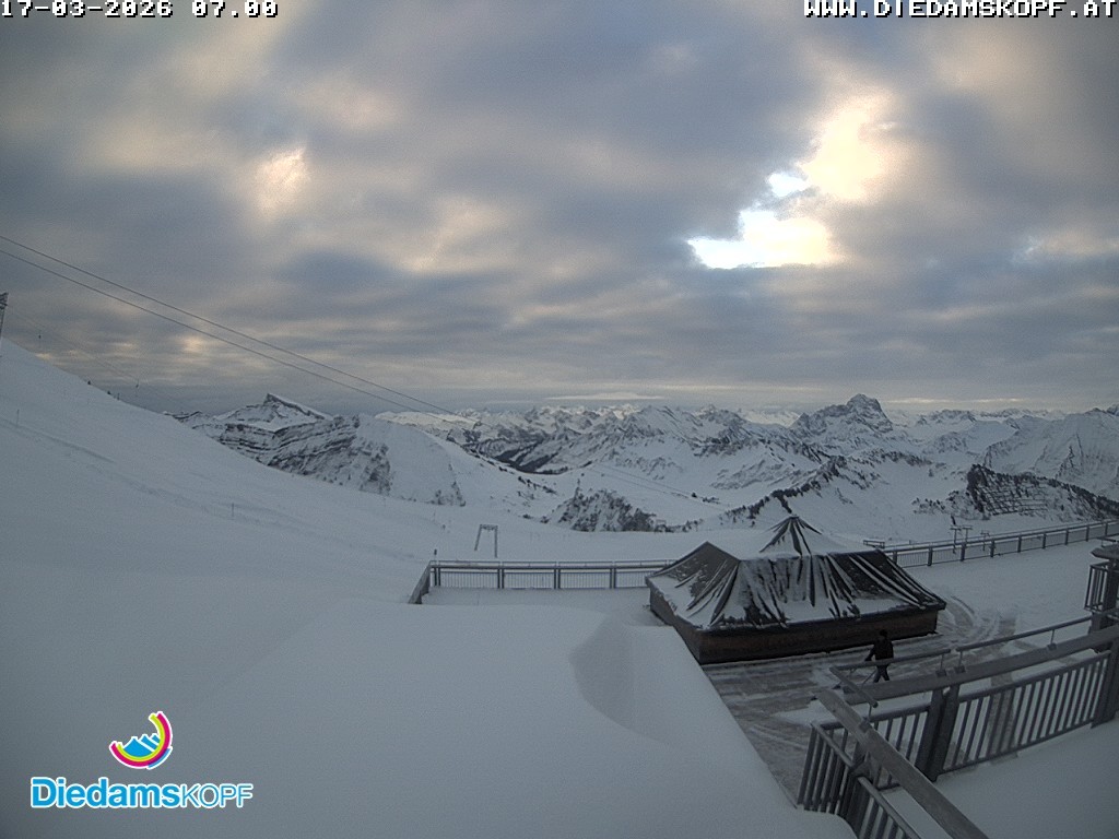 Archiv Foto Webcam Bergstation Diedamskopf, Vorarlberg
