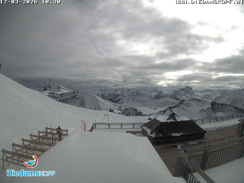 Archiv Foto Webcam Bergstation Diedamskopf, Vorarlberg