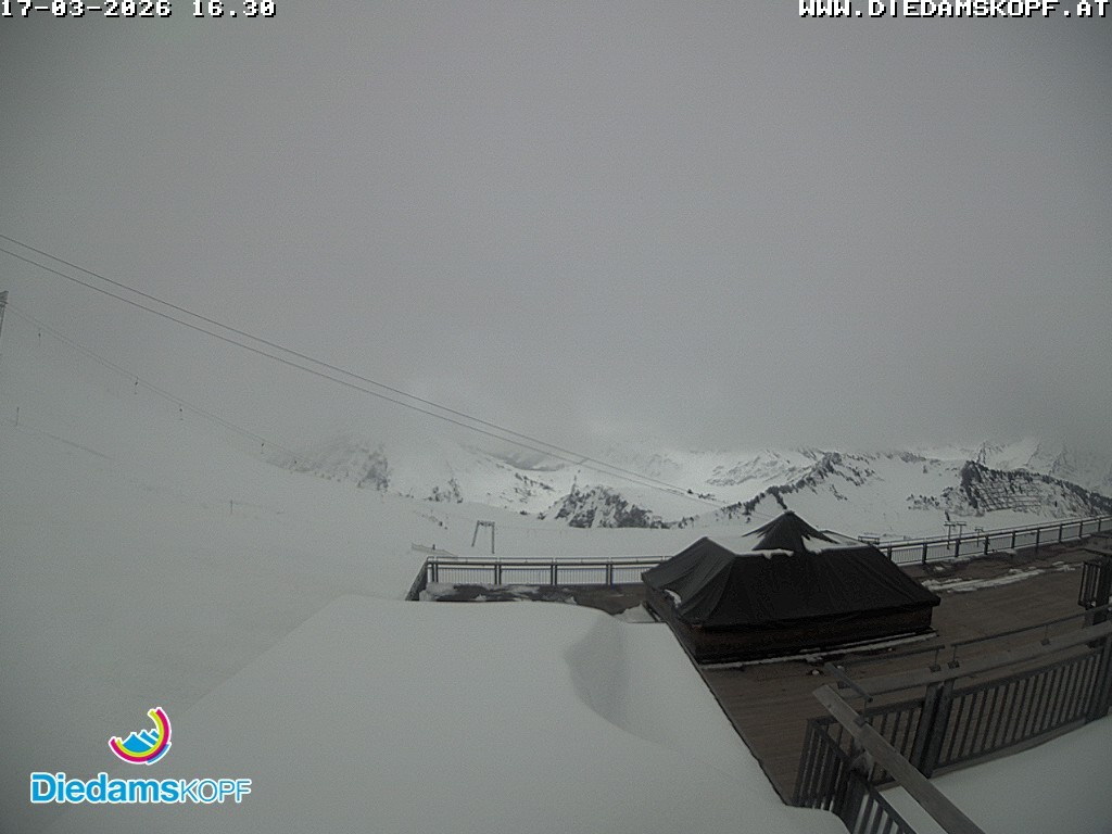 Archiv Foto Webcam Bergstation Diedamskopf, Vorarlberg