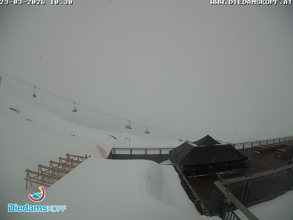 Archiv Foto Webcam Bergstation Diedamskopf, Vorarlberg