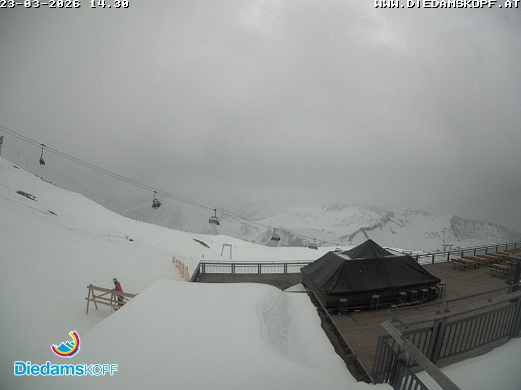 Archiv Foto Webcam Bergstation Diedamskopf, Vorarlberg