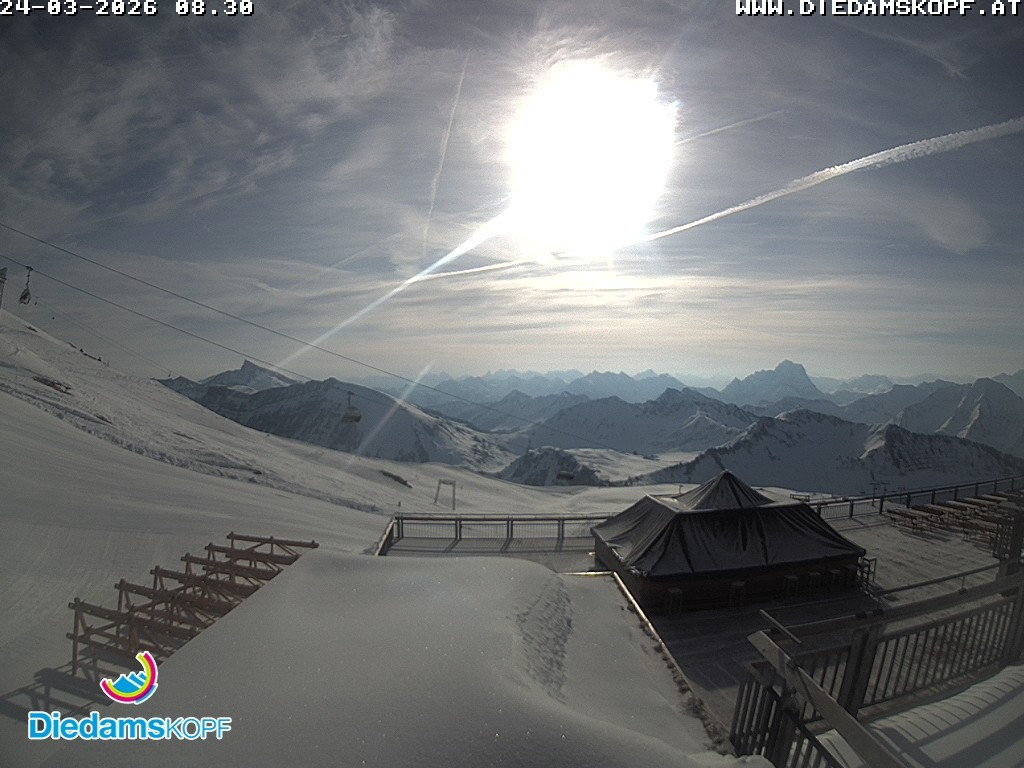 Archiv Foto Webcam Bergstation Diedamskopf, Vorarlberg