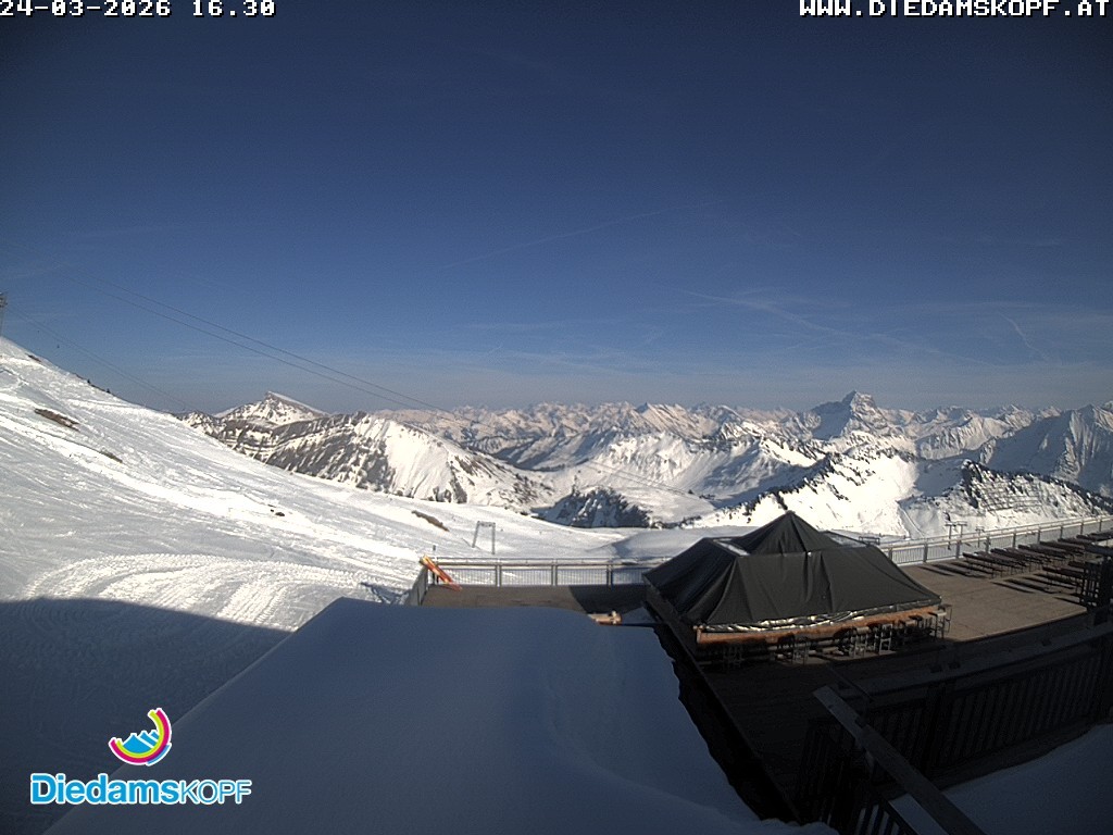 Archiv Foto Webcam Bergstation Diedamskopf, Vorarlberg
