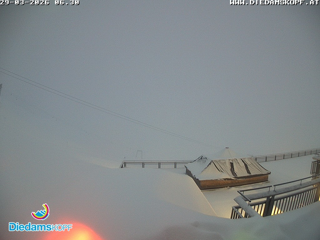 Archiv Foto Webcam Bergstation Diedamskopf, Vorarlberg