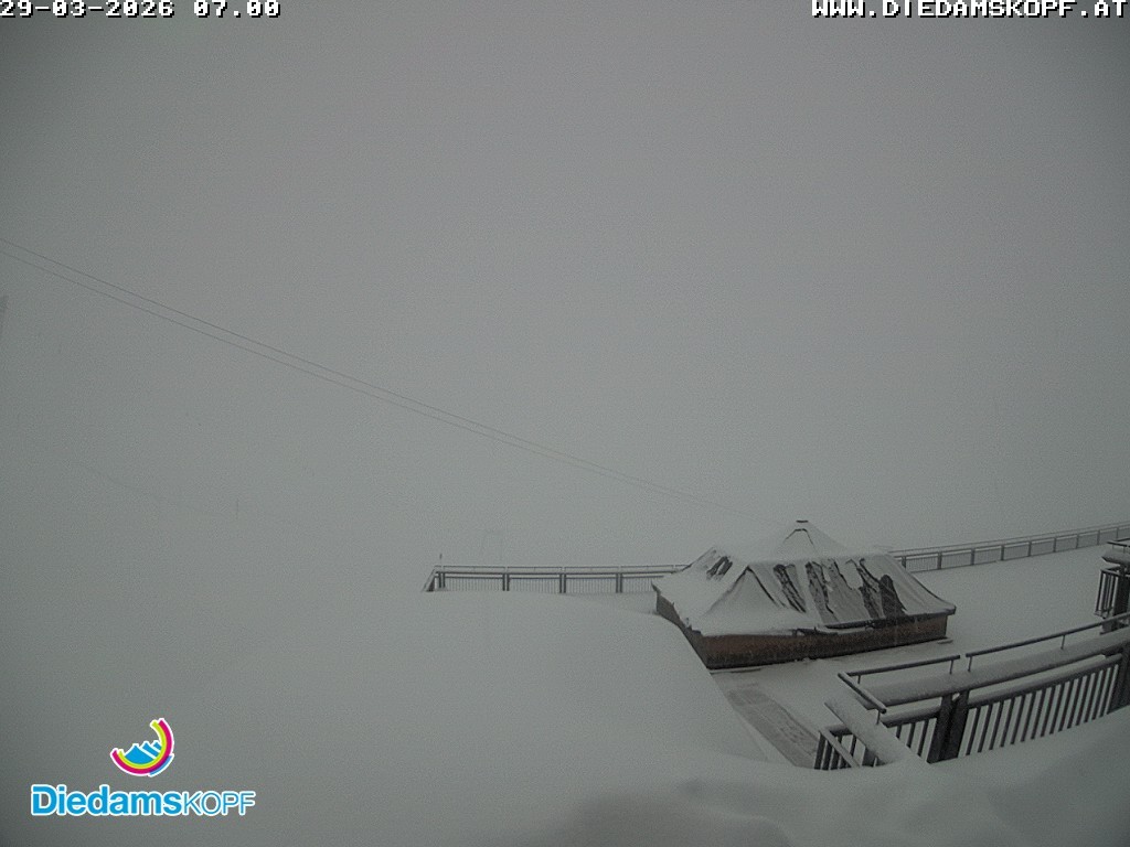 Archiv Foto Webcam Bergstation Diedamskopf, Vorarlberg