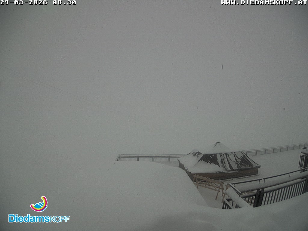 Archiv Foto Webcam Bergstation Diedamskopf, Vorarlberg