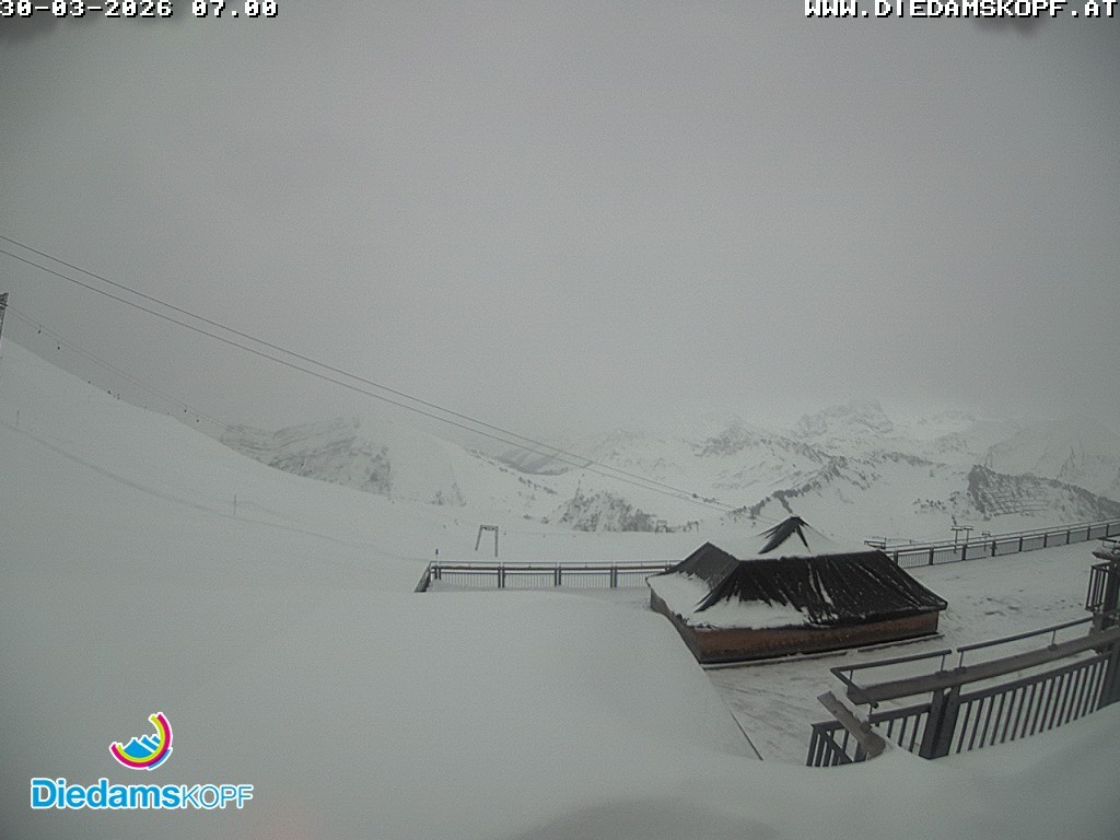 Archiv Foto Webcam Bergstation Diedamskopf, Vorarlberg