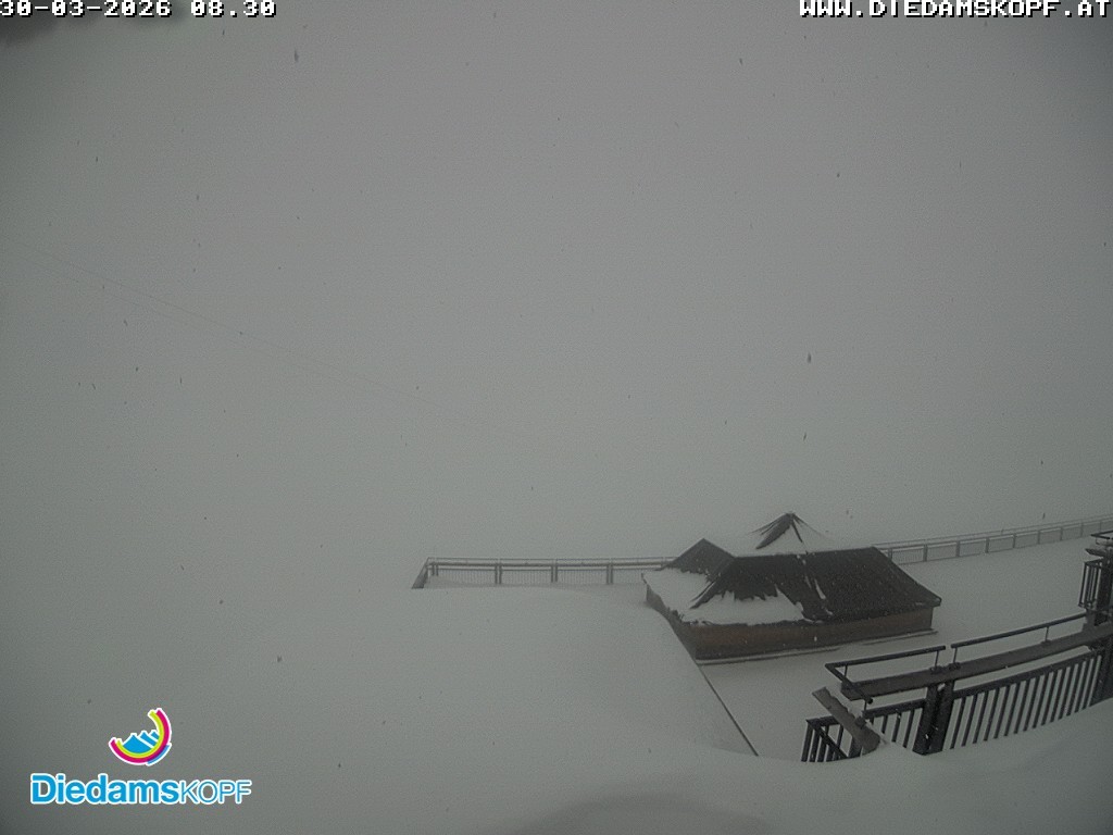 Archiv Foto Webcam Bergstation Diedamskopf, Vorarlberg