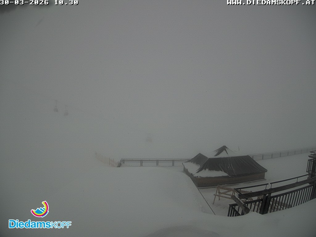 Archiv Foto Webcam Bergstation Diedamskopf, Vorarlberg