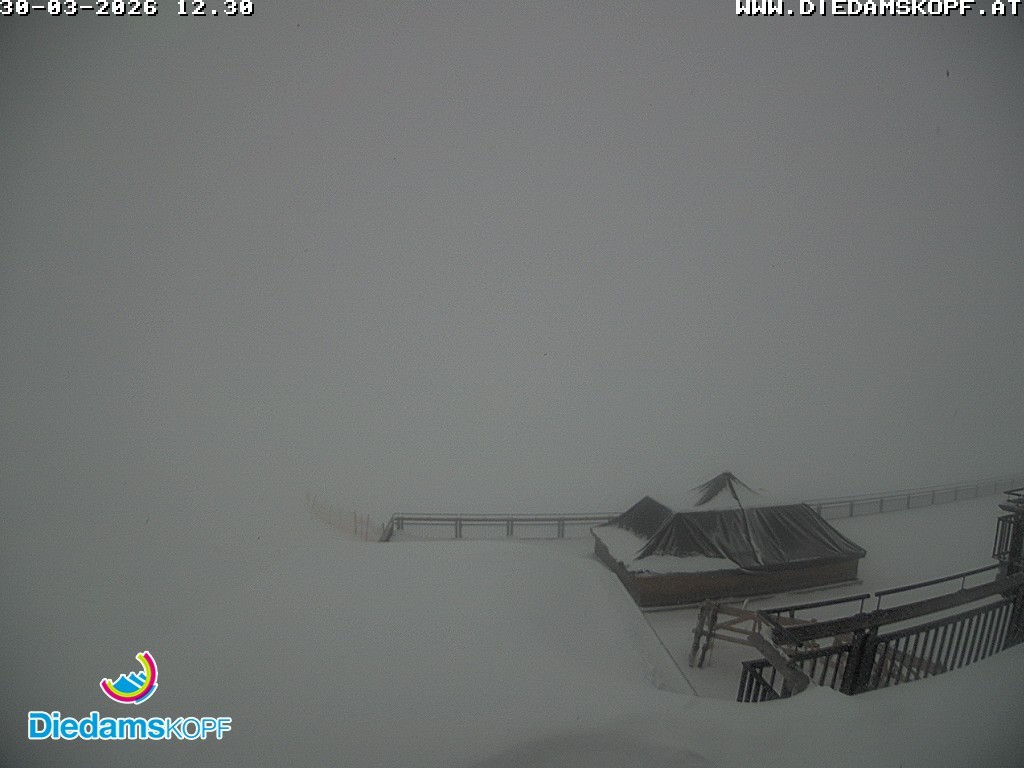 Archiv Foto Webcam Bergstation Diedamskopf, Vorarlberg