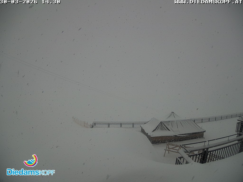 Archiv Foto Webcam Bergstation Diedamskopf, Vorarlberg